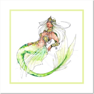 The Goddess mermaid Posters and Art